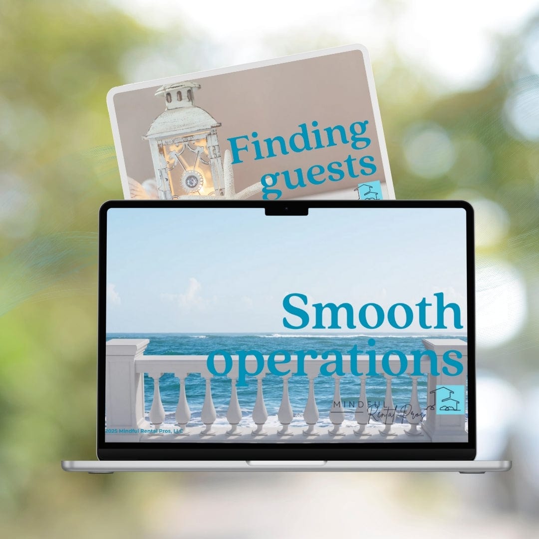 Mindful Rental Pros Online Course The MRP Jumpstart 4-Part Video Masterclass with Customized Tool Kit Short Term Rental Long Term Rental